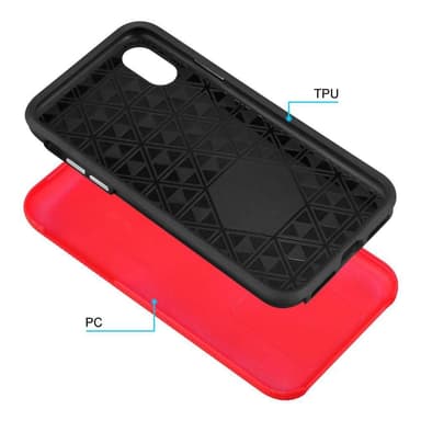 iPhone X / XS Skal Fodral Case (Röd)