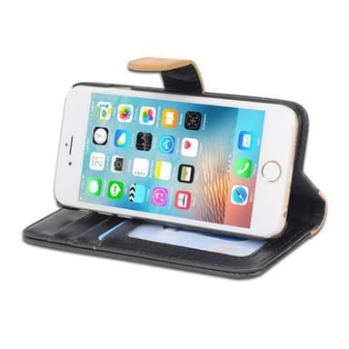 Plånboksfodral iPhone 6 / 6S Skal (Svart)