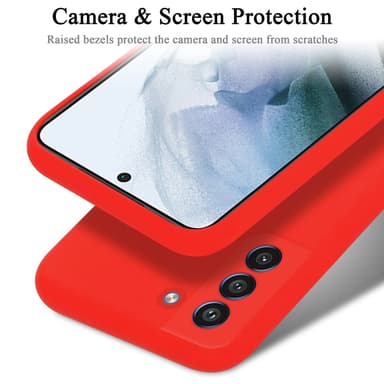 Samsung Galaxy S21 FE Skal Fodral Case (Röd)
