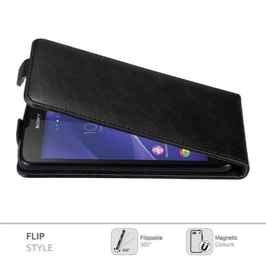 Sony Xperia T3 Flipfodral Skal (Svart)