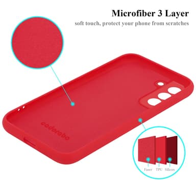 Samsung Galaxy S21 FE Skal Fodral Case (Röd)
