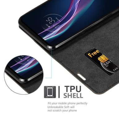Motorola ONE FUSION+ Skal Fodral Case (Brun)