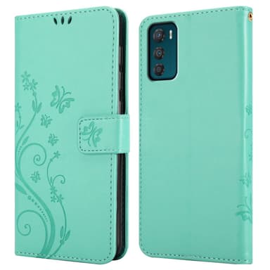 Motorola MOTO G42 Plånboksfodral Skal (Turkos)