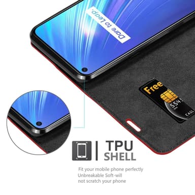 Realme 6 4G / 6s Skal Fodral Case (Röd)