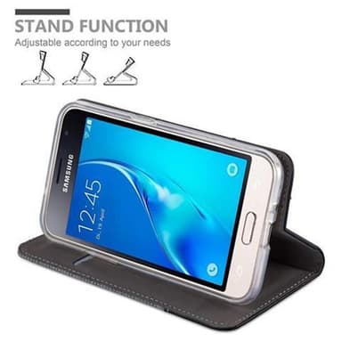 Samsung Galaxy J1 2016 Plånboksfodral Skal (Grå)