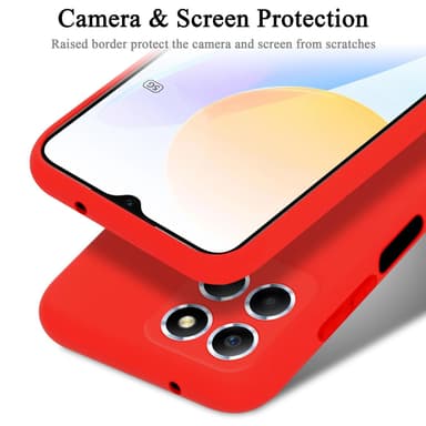 Honor X8 5G Skal Fodral Case (Röd)