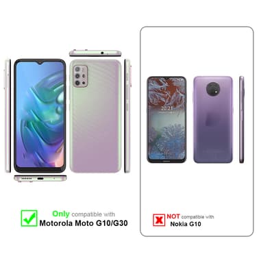 Skal Motorola MOTO G10 / G30 Fodral Case (Svart)