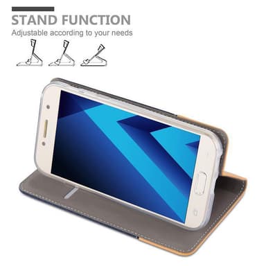 Samsung Galaxy A3 2017 Plånboksfodral Skal (Blå)