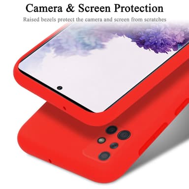 Samsung Galaxy A71 4G Skal Fodral Case (Röd)