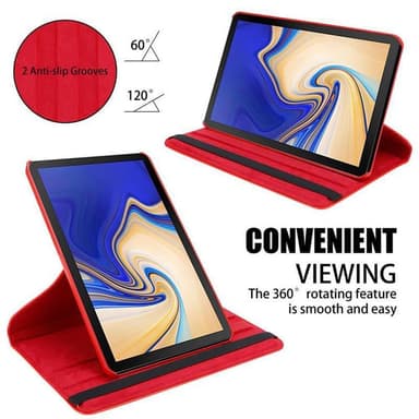 Skal Samsung Galaxy Tab S4 (10.5 tum) Fodral Case (Röd)