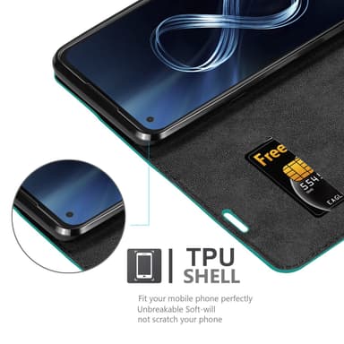 Asus ZenFone 8 Skal Fodral Case (Turkos)