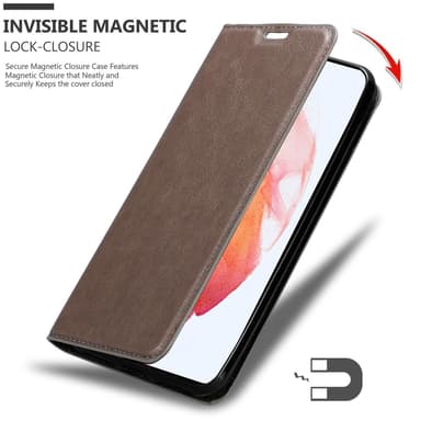Samsung Galaxy S21 PLUS Skal Fodral Case (Brun)