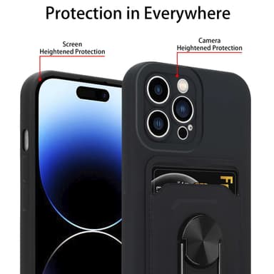 iPhone 15 PRO MAX Skal Fodral (Svart)