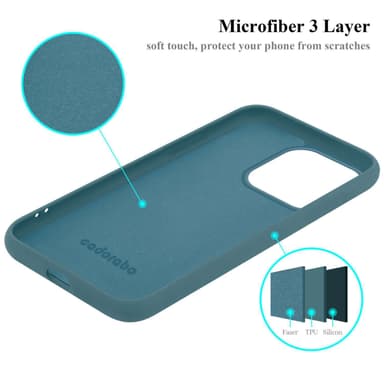 iPhone 15 PRO Skal Fodral Case (Grön)