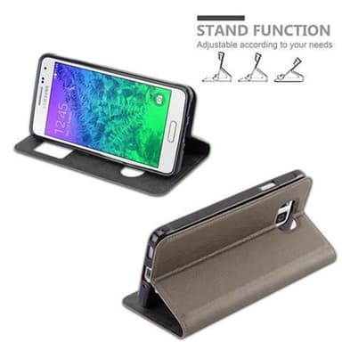 Samsung Galaxy ALPHA Plånboksfodral Skal (Brun)