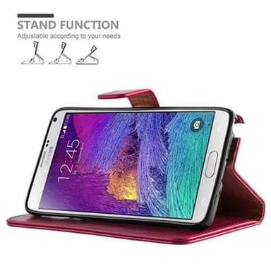 Samsung Galaxy NOTE 4 Plånboksfodral Skal (Röd)