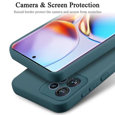 Motorola Edge 40 Pro Skal Fodral Case (Grön)