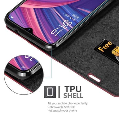 Oppo R17 PRO Skal Fodral Case (Röd)