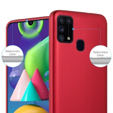 Skal Samsung Galaxy M31 Fodral Case (Röd)