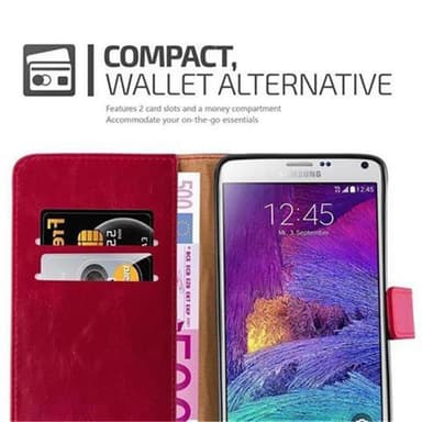 Samsung Galaxy NOTE 4 Plånboksfodral Skal (Röd)