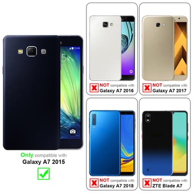 Samsung Galaxy A7 2015 Skal Fodral Case (Svart)
