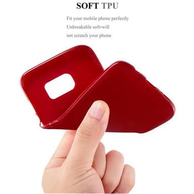 Samsung Galaxy S7 EDGE Skal Fodral Case (Röd)