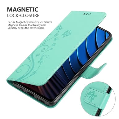 Xiaomi POCO X3 GT Plånboksfodral Skal (Turkos)