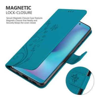 Samsung Galaxy A6s Plånboksfodral Skal (Blå)