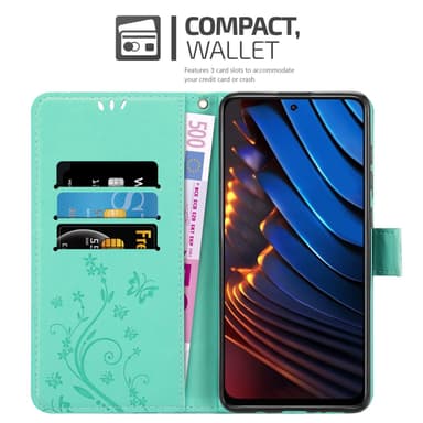 Xiaomi POCO X3 GT Plånboksfodral Skal (Turkos)