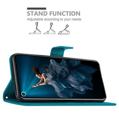 Honor 20 PRO Plånboksfodral Skal (Blå)