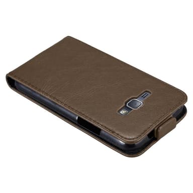 Samsung Galaxy J1 2016 Flipfodral Skal (Brun)