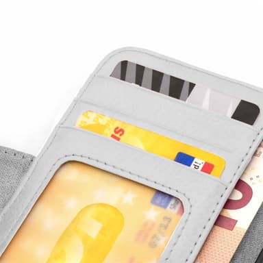 iPhone 13 PRO MAX Plånboksfodral Skal (Vit)