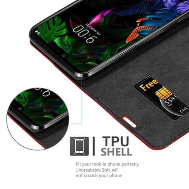 LG G8S Skal Fodral Case (Röd)