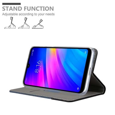 Xiaomi RedMi 7 Plånboksfodral Skal (Blå)