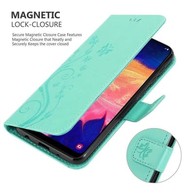 Samsung Galaxy A10 / M10 Plånboksfodral Skal (Turkos)