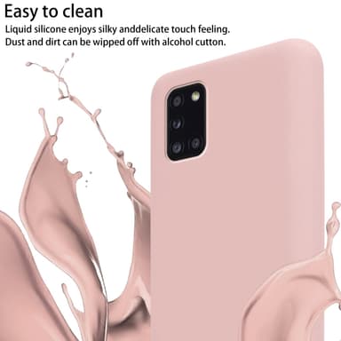 Samsung Galaxy A31 Skal Fodral Kedja (Rosa)