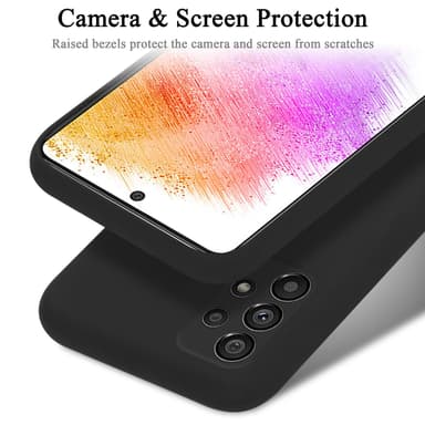 Samsung Galaxy A73 5G Skal Fodral Case (Svart)