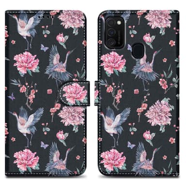 Samsung Galaxy M21 / M30s Plånboksfodral Skal (Svart)