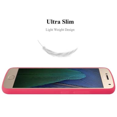 Skal Motorola MOTO G5 PLUS Fodral Case (Röd)