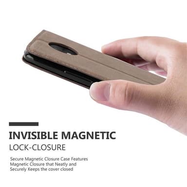 Motorola MOTO C Skal Fodral Case (Brun)