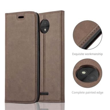 Motorola MOTO C Skal Fodral Case (Brun)