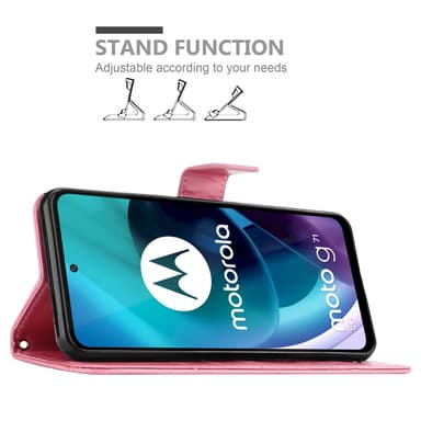 Motorola MOTO G71 5G Plånboksfodral Skal (Rosa)