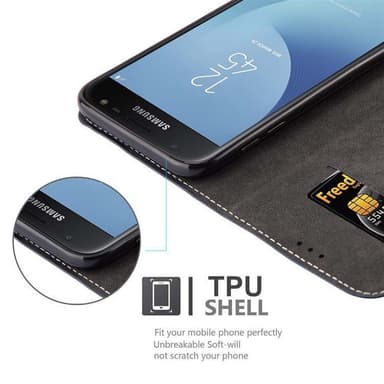 Samsung Galaxy J7 2017 Skal Fodral Case (Blå)