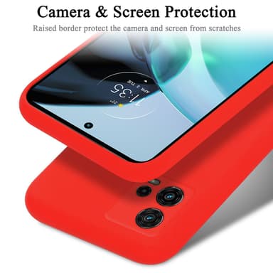 Motorola MOTO G72 Skal Fodral Case (Röd)