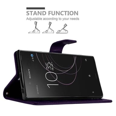 Sony Xperia XZ1 Plånboksfodral Skal (Lila)