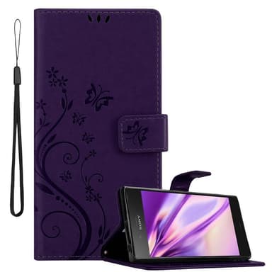 Sony Xperia XZ1 Plånboksfodral Skal (Lila)