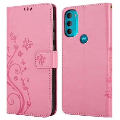 Motorola MOTO G71 5G Plånboksfodral Skal (Rosa)