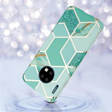 Huawei MATE 30 Plånboksfodral Skal (Grön)