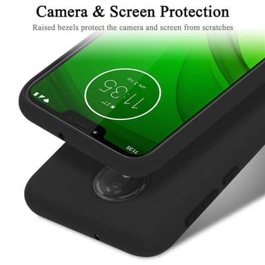 Motorola MOTO G7 POWER Skal Fodral Case (Svart)