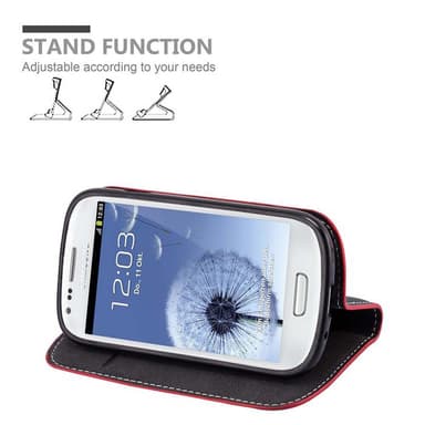 Samsung Galaxy S3 MINI Skal Fodral Case (Röd)